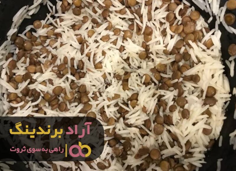 طرز تهیه عدس پلو