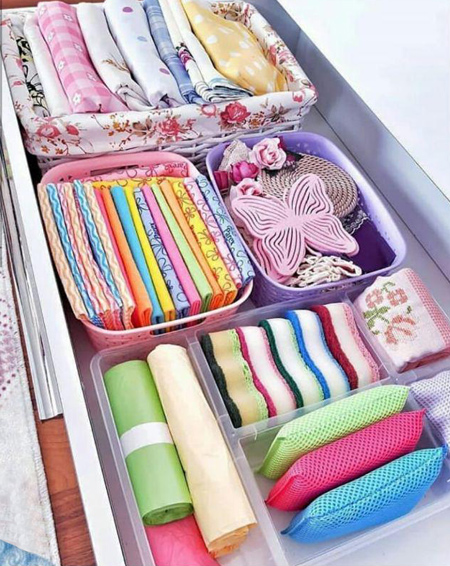 مرتب کردن کمد و کابینت،نحوه چیدمان کمد و کابینت تکنیک های دکوراسیون و چیدمان کمد و کابینت,راهنمای چیدمان کمد و کابینت