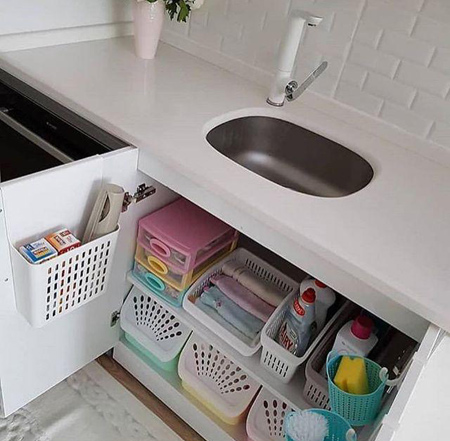 ایده هایی برای چیدمان کمد،روش های چیدمان کابینت چیدمان کمد و کابینت,چیدمان مرتب کمد