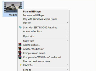 پخش فیلم Mp4 بر روی رایانه, پخش یک فایل MP4 در رایانه