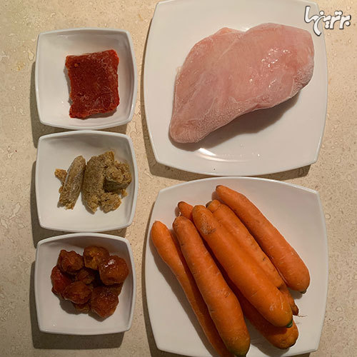 طرز تهیه خورشت هویج با مرغ و آلو، مرحله‌به‌مرحله