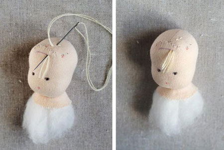 آموزش تصویری درست کردن عروسک با پارچه,درست کردن عروسک با پارچه های دورریختنی