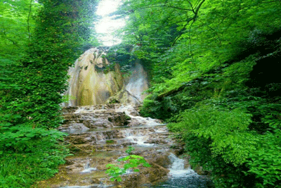 آبشار آهکی در سوادکوه, آبشار اسکیلم