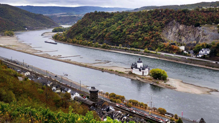 نمایی زیبا از رود راین, رود راین بزرگترین رود اروپا, همه چیز درباره ی رود راین