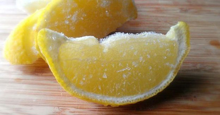 طرز استفاده از لیموی یخ زده, لیموترش منجمد, لیمو درمانی منجمد
