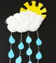 ساخت کاردستی خورشید و ابر باران زا -  تصاویر
