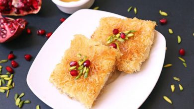 شیرینی کنافه (کونفی)؛ این سدر پنیری ترکی!