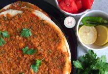 طرز تهیه لاهماجون بدون فر