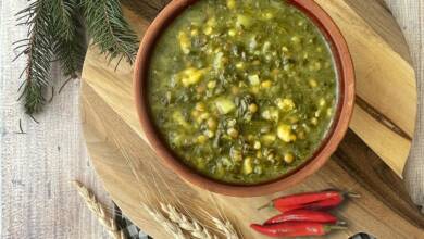 طرز تهیه آش اوماج تبریزی لذیذ، ساده و مقوی با بلغور و عدس